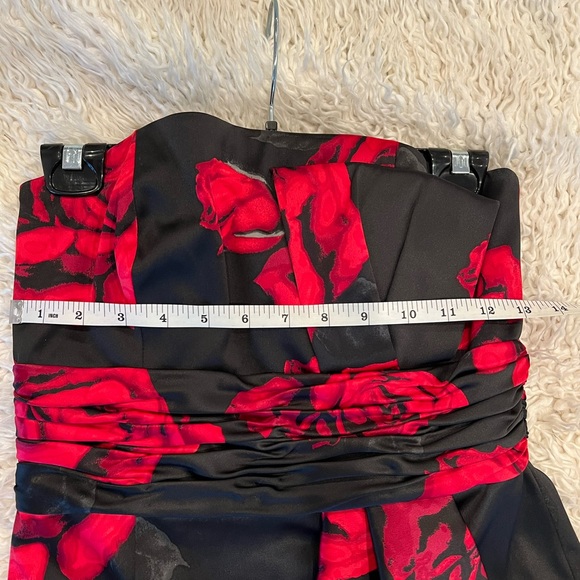White House Black Market strapless Rose dress. - Picture 9 of 10